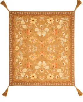 Golden Folk Picnic Rug