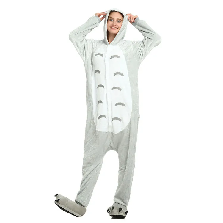 Grey Totoro Adult Onesie