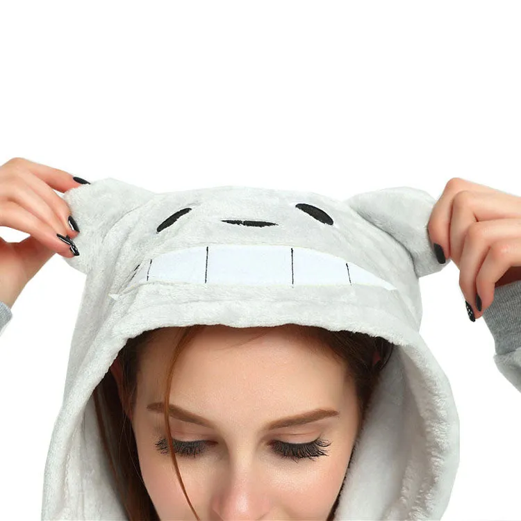 Grey Totoro Adult Onesie