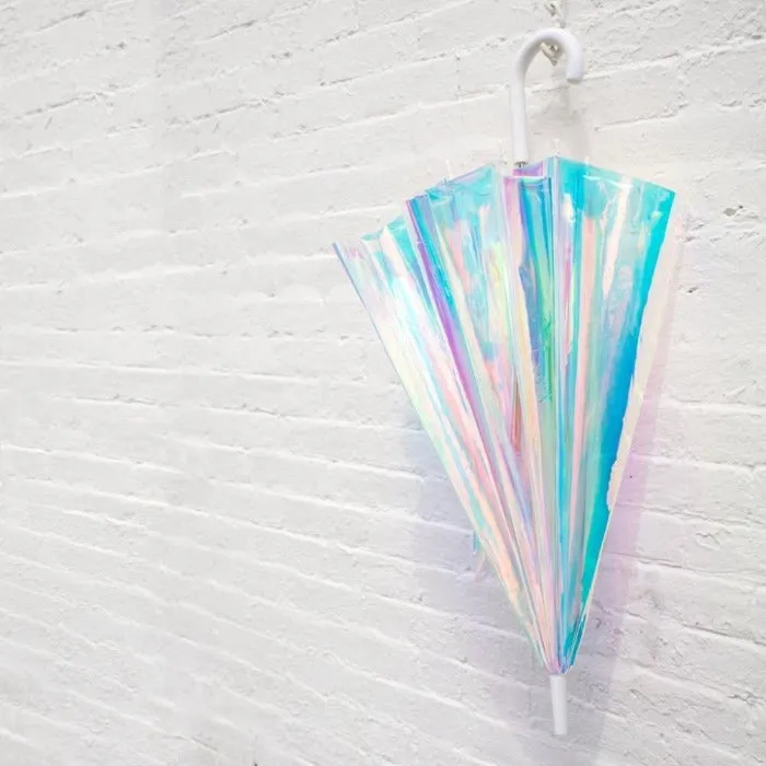 Iridescent Holographic Umbrella