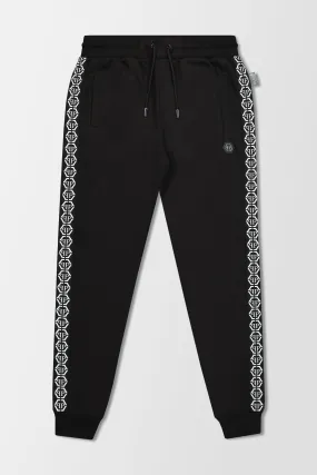 Philipp Plein Black Hexagon Jogging Trousers