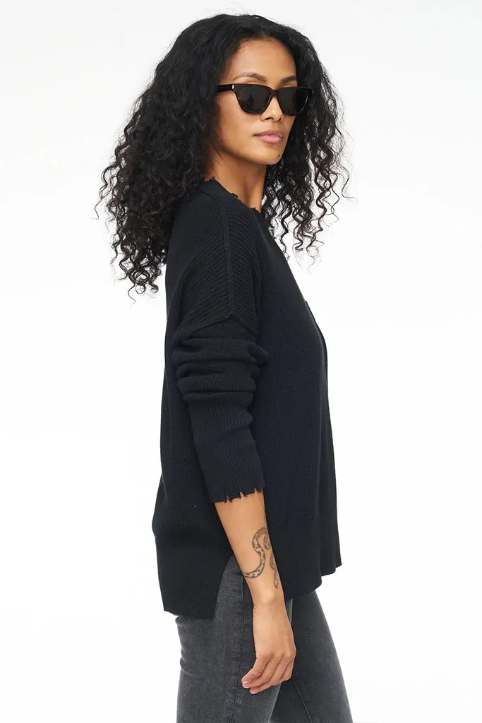 Pistola - Darya Oversized Crewneck Pullover - Midnight *FINAL SALE