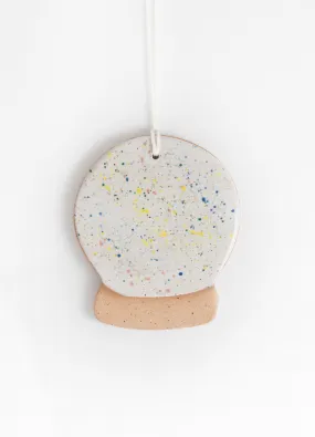 Snow Globe Ornament - Splatter