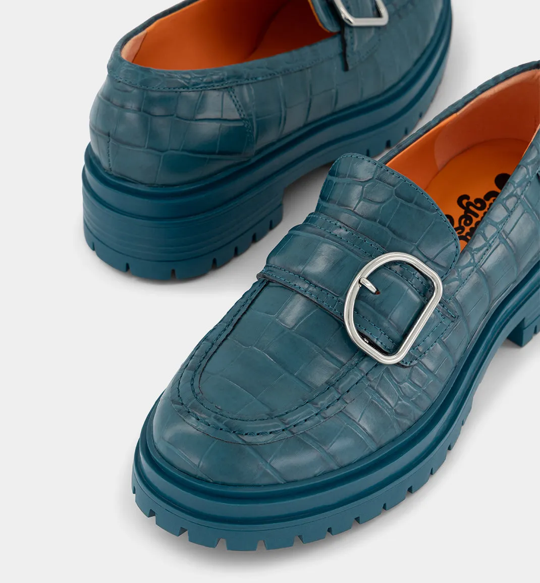 Una Buckle Slip On Loafer | Peacock Croc